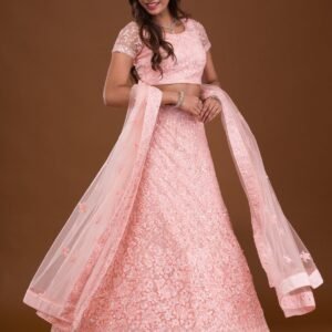 Sequins Net Readymade Lehenga