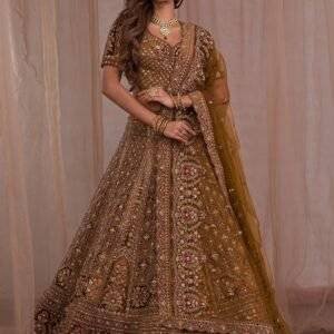 Zariwork Velvet Readymade Lehenga